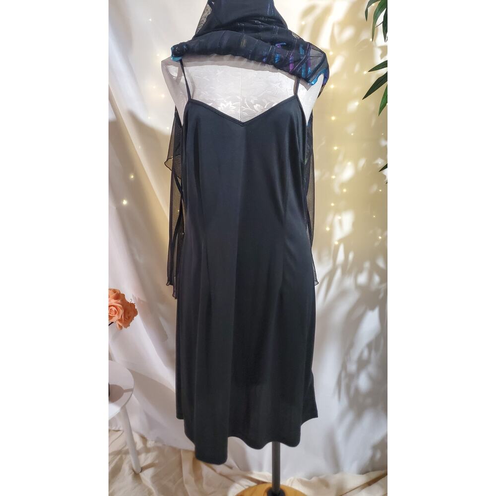 Vtg Js Collections Multi Rainbow Stripe Sheer Ove… - image 8